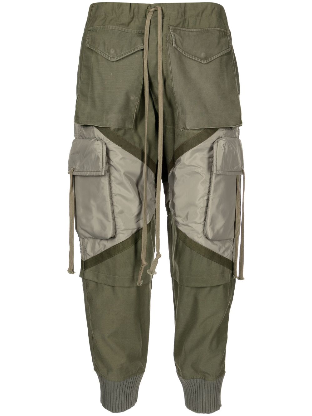 Greg Lauren Army Jacket 棉长裤 - 绿色