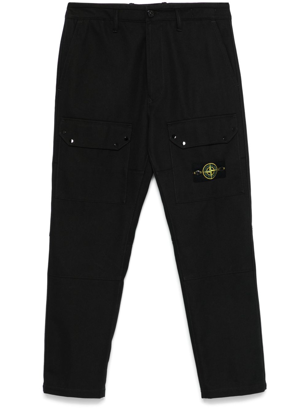Stone Island 经典直筒裤 - 黑色