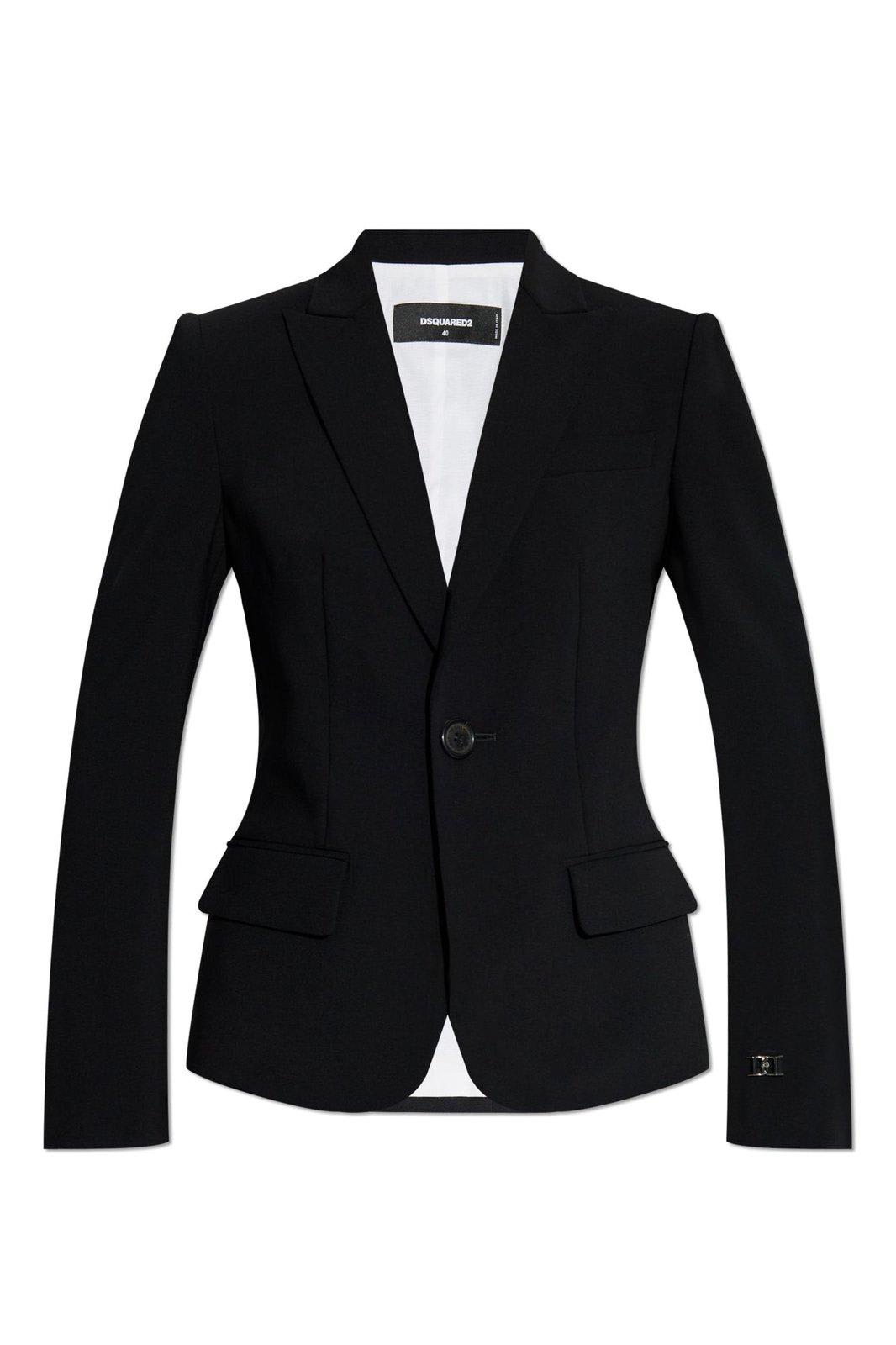Dsquared2 Single Breasted Logo Plaque Blazer