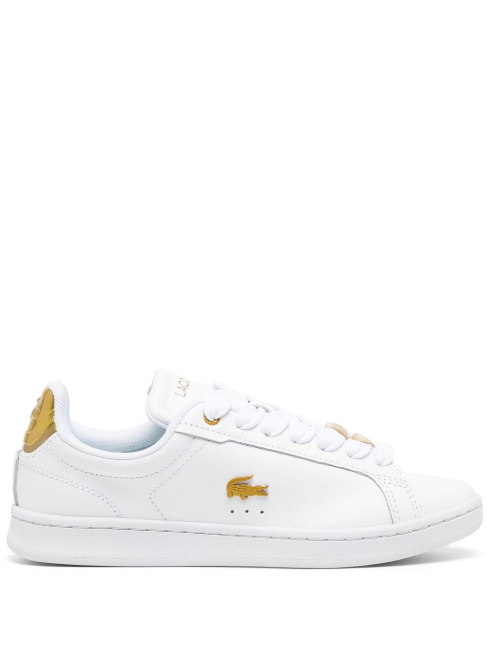 Lacoste Carnaby Pro 皮质运动鞋 - 白色