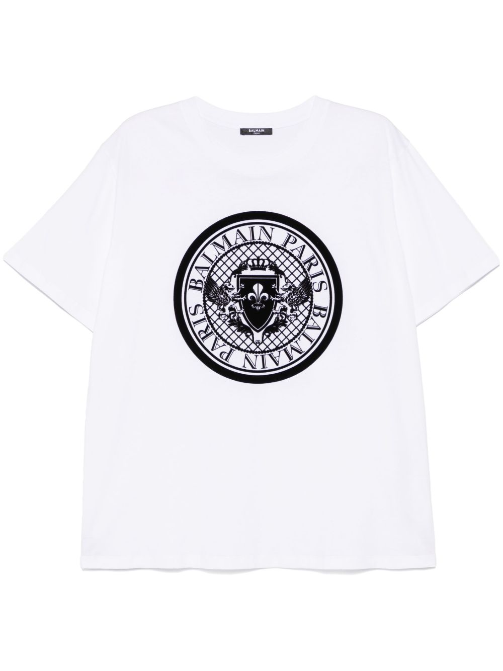 Balmain Coin T恤 - 白色