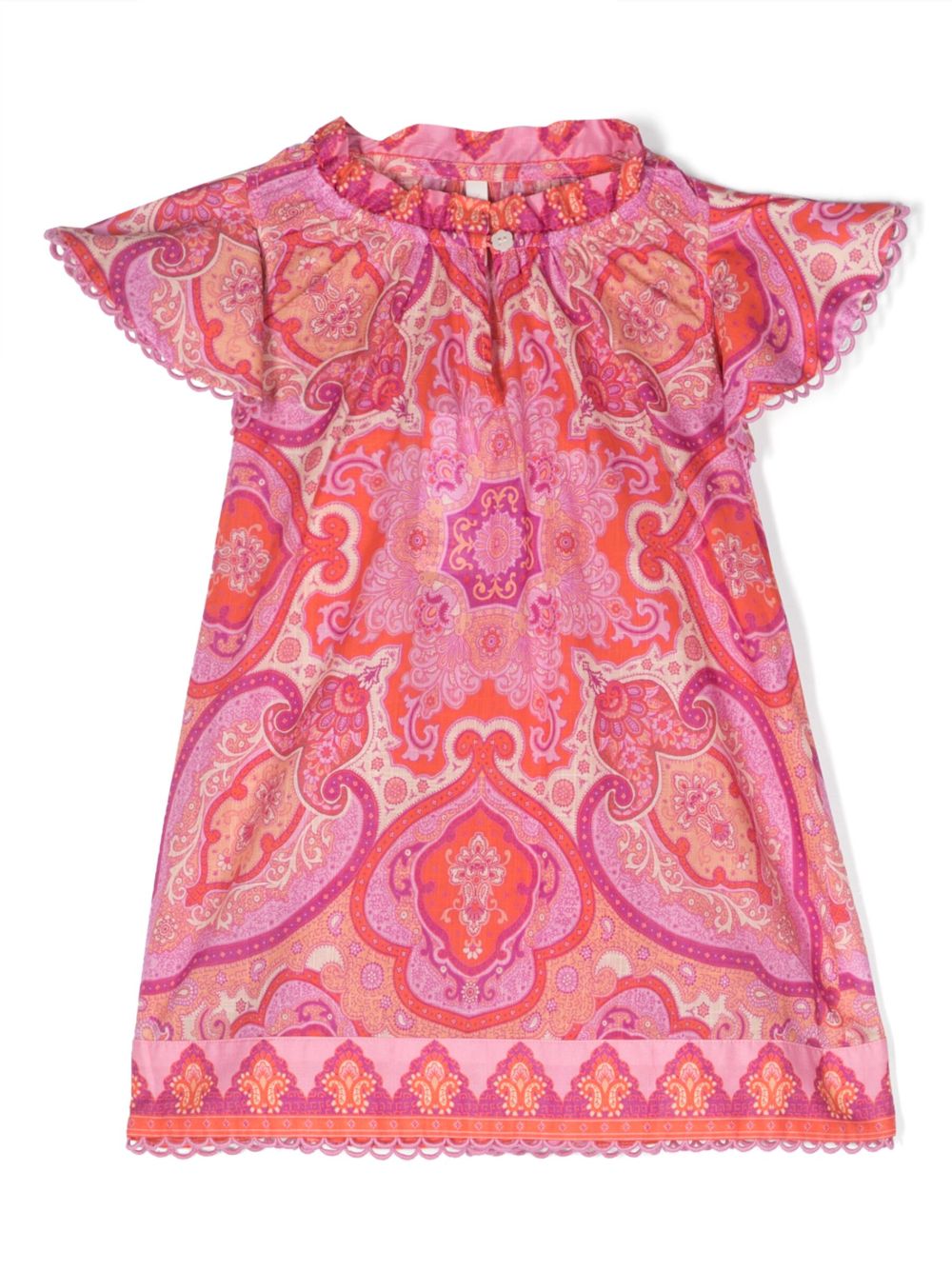 ZIMMERMANN Halcyon 佩斯理印花连衣裙 - 粉色