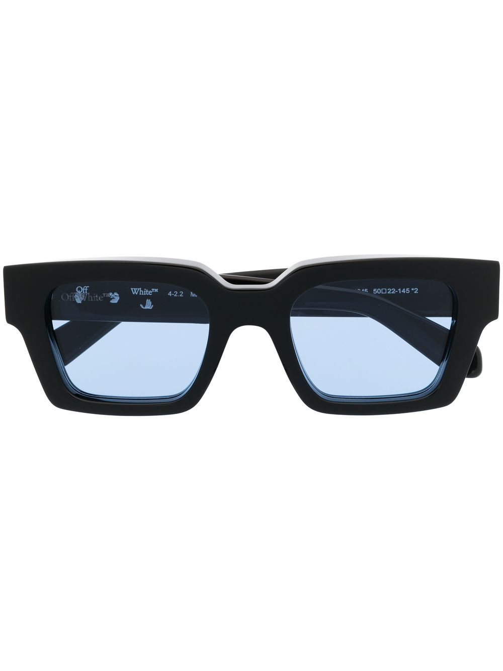 Off-White Eyewear Virgil 方框太阳眼镜 - 黑色