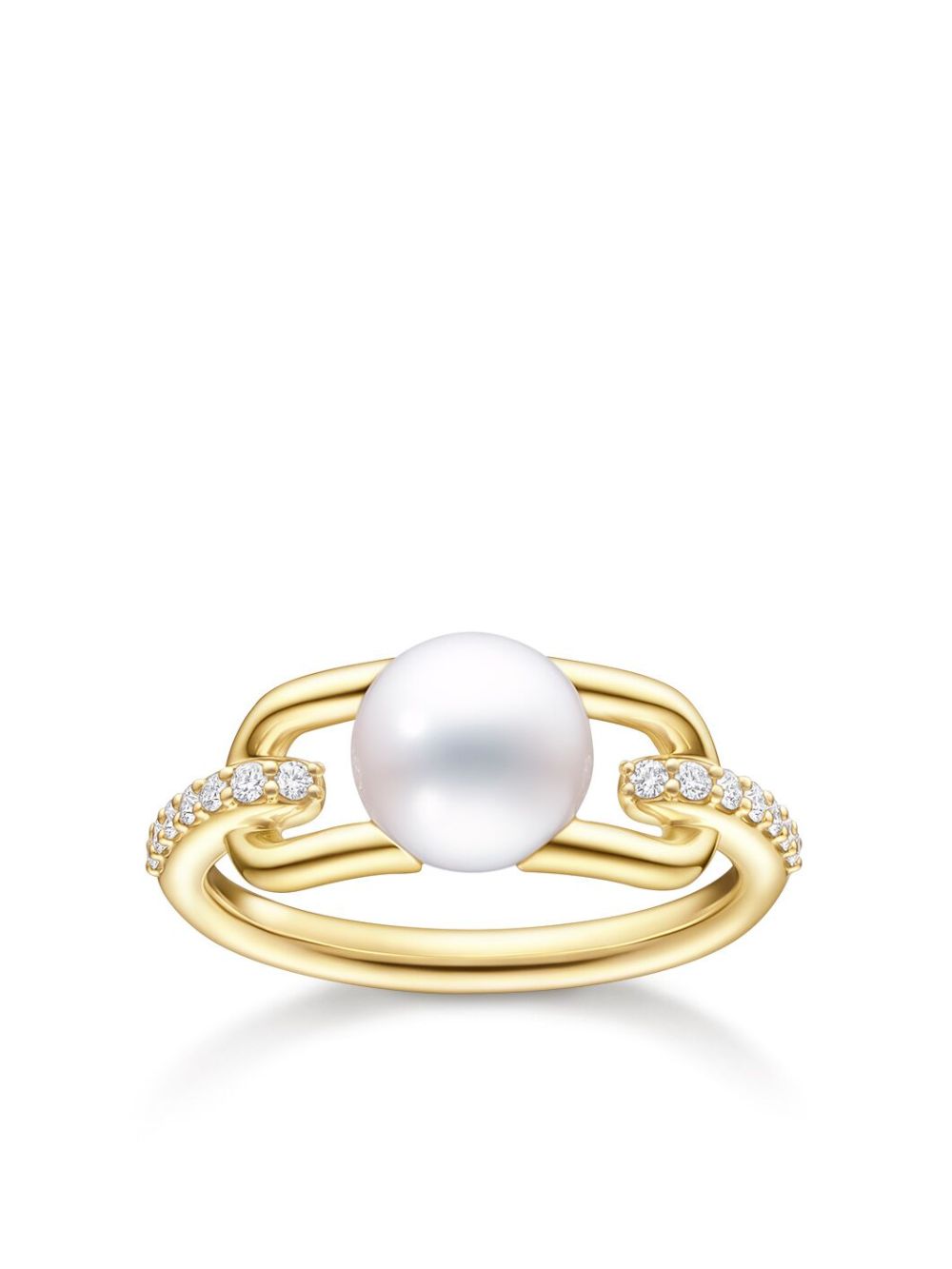 TASAKI 18K黄金 Collection Line Fine Links 珍珠戒指 - 金色