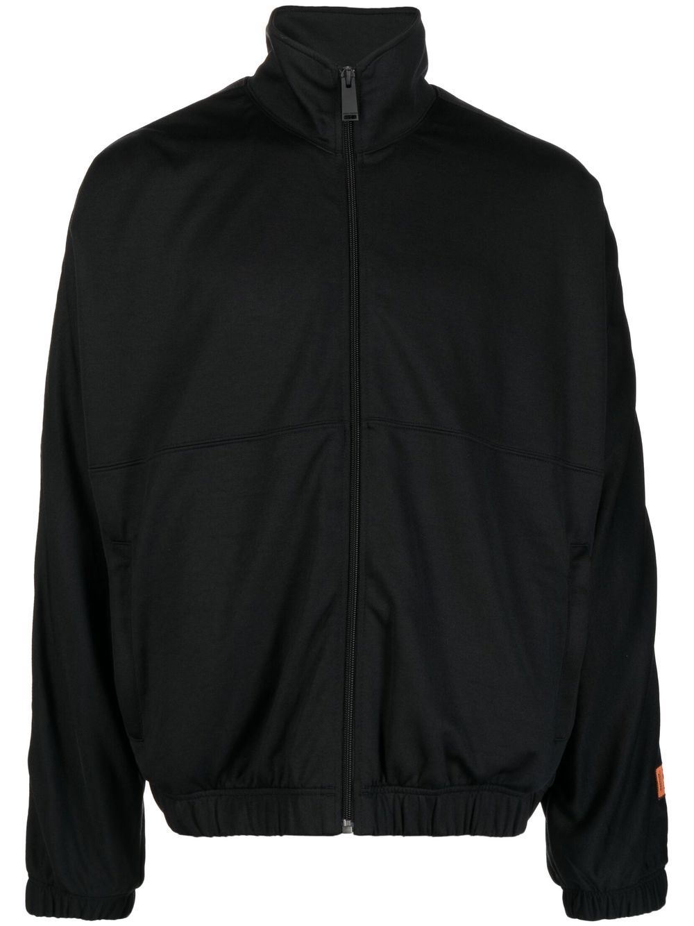 Heron Preston logo印花拉链夹克 - 黑色