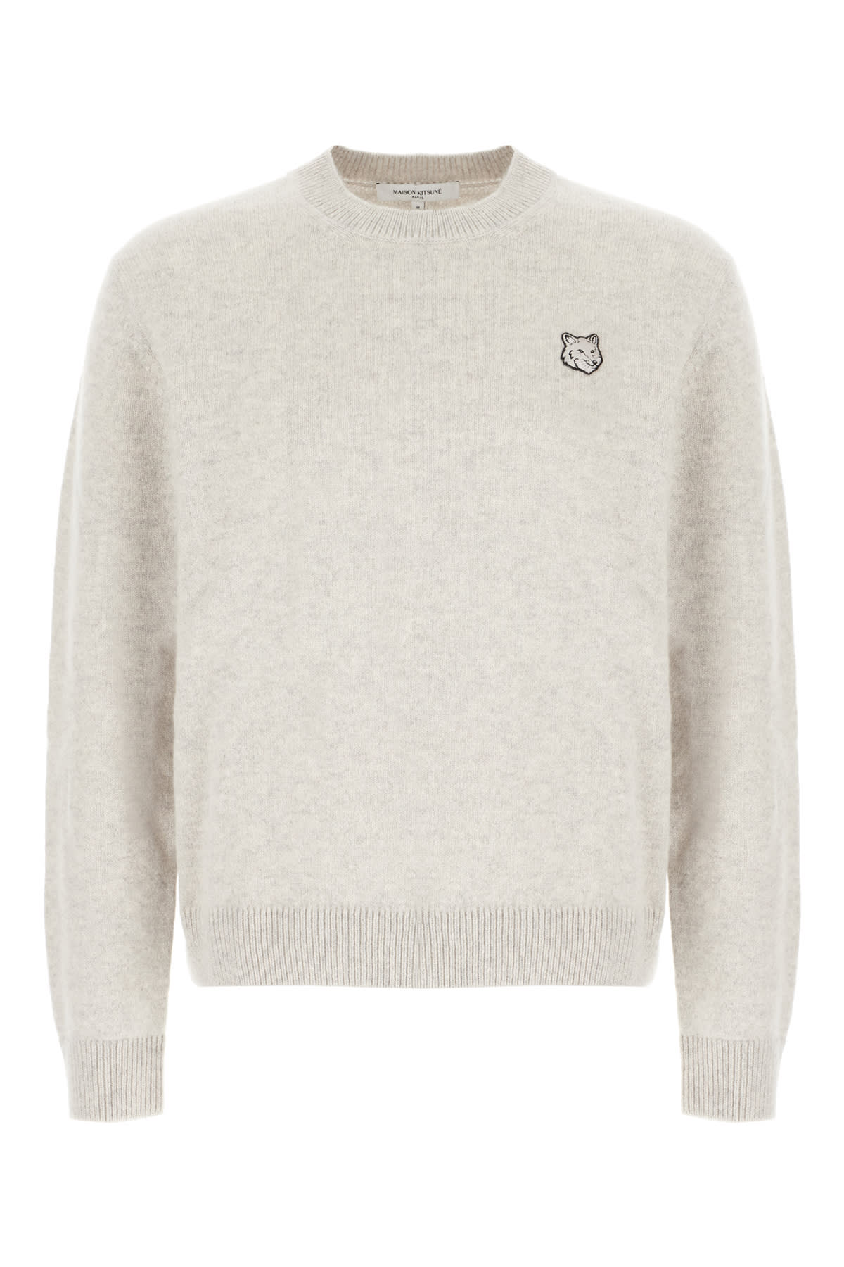 Maison Kitsuné 浅灰色羊毛毛衣
