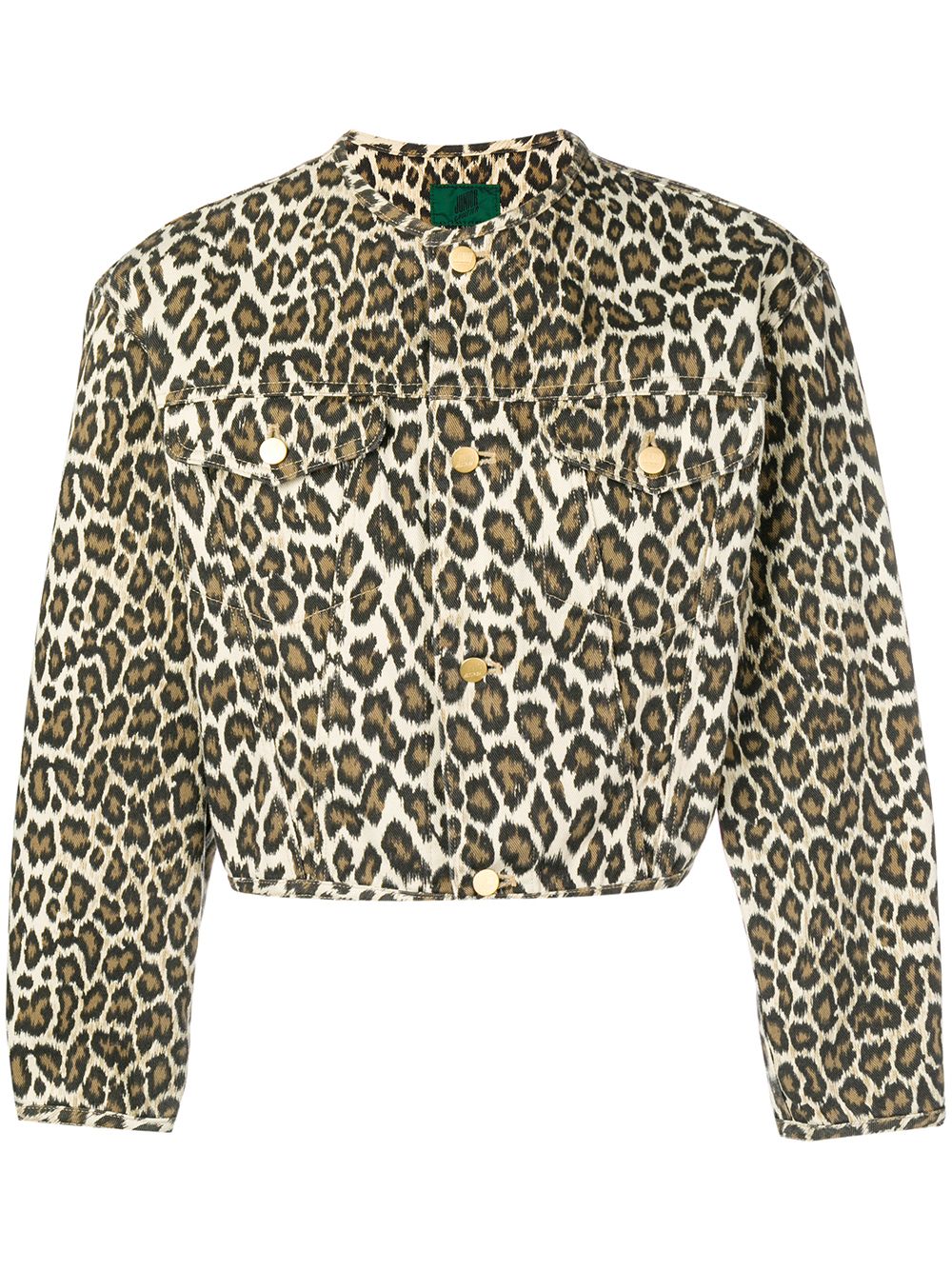 Jean Paul Gaultier Pre-Owned 古着豹纹短款夹克 - 褐色