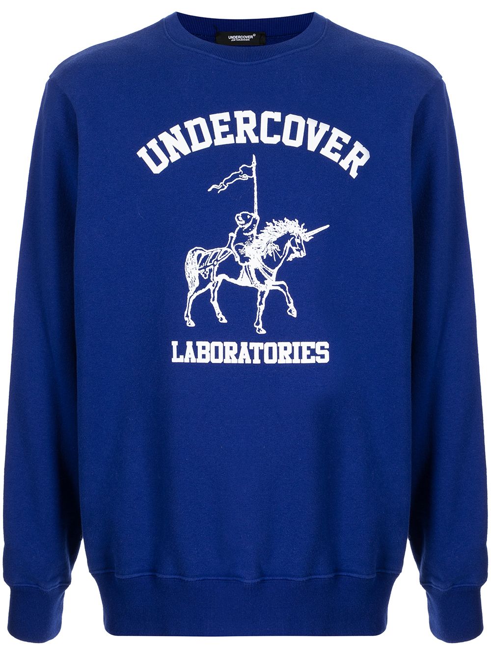 Undercover logo印花卫衣 - 蓝色