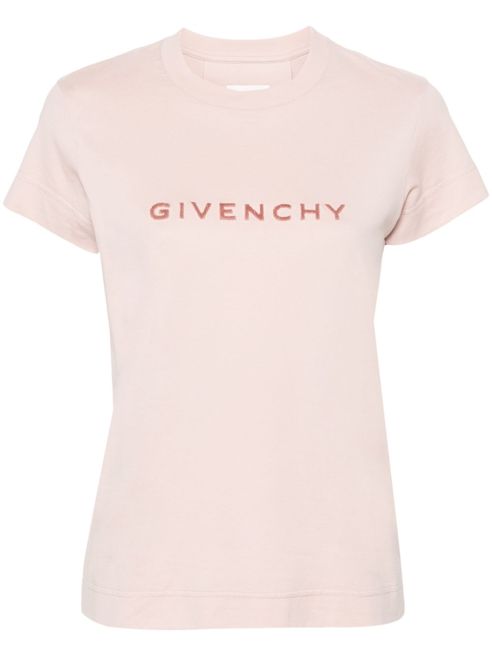 Givenchy 植绒logo T恤 - 粉色