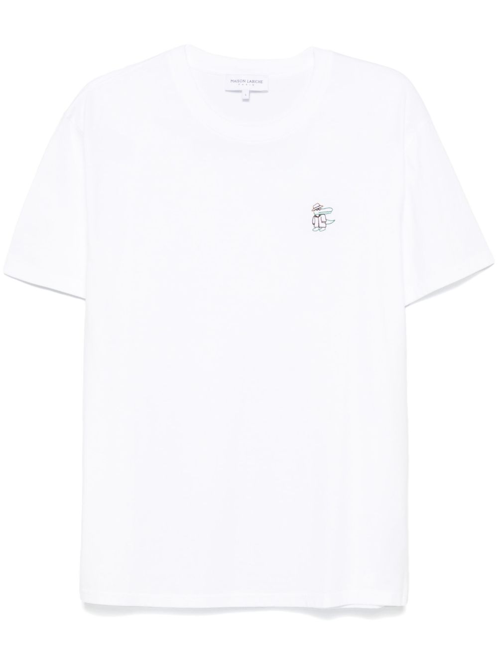 Maison Labiche logo刺绣T恤 - 白色