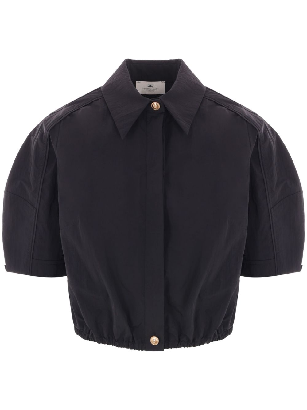 Elisabetta Franchi puff-sleeve shirt - 黑色