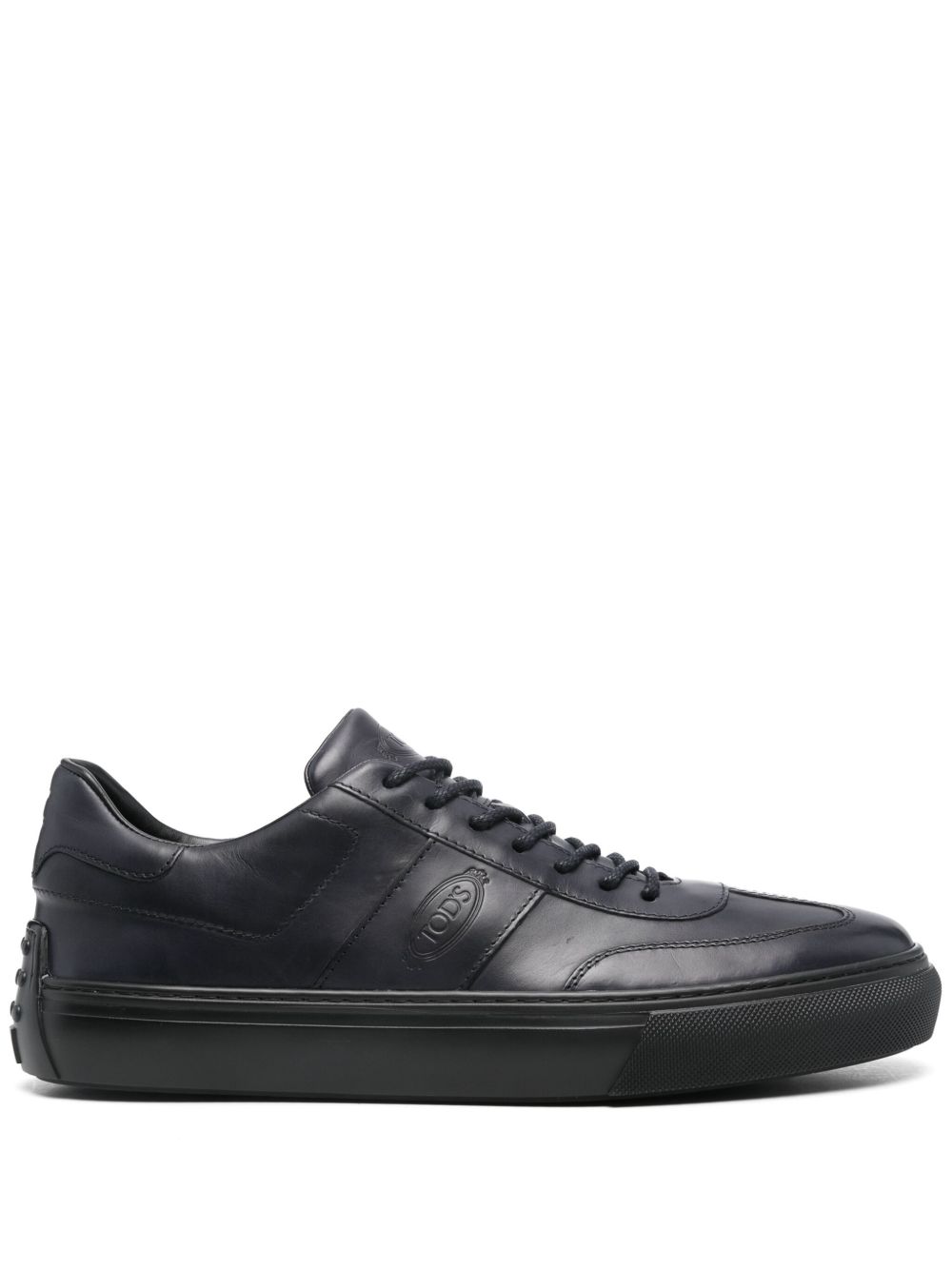 Tod's logo凹面压花运动鞋 - 蓝色
