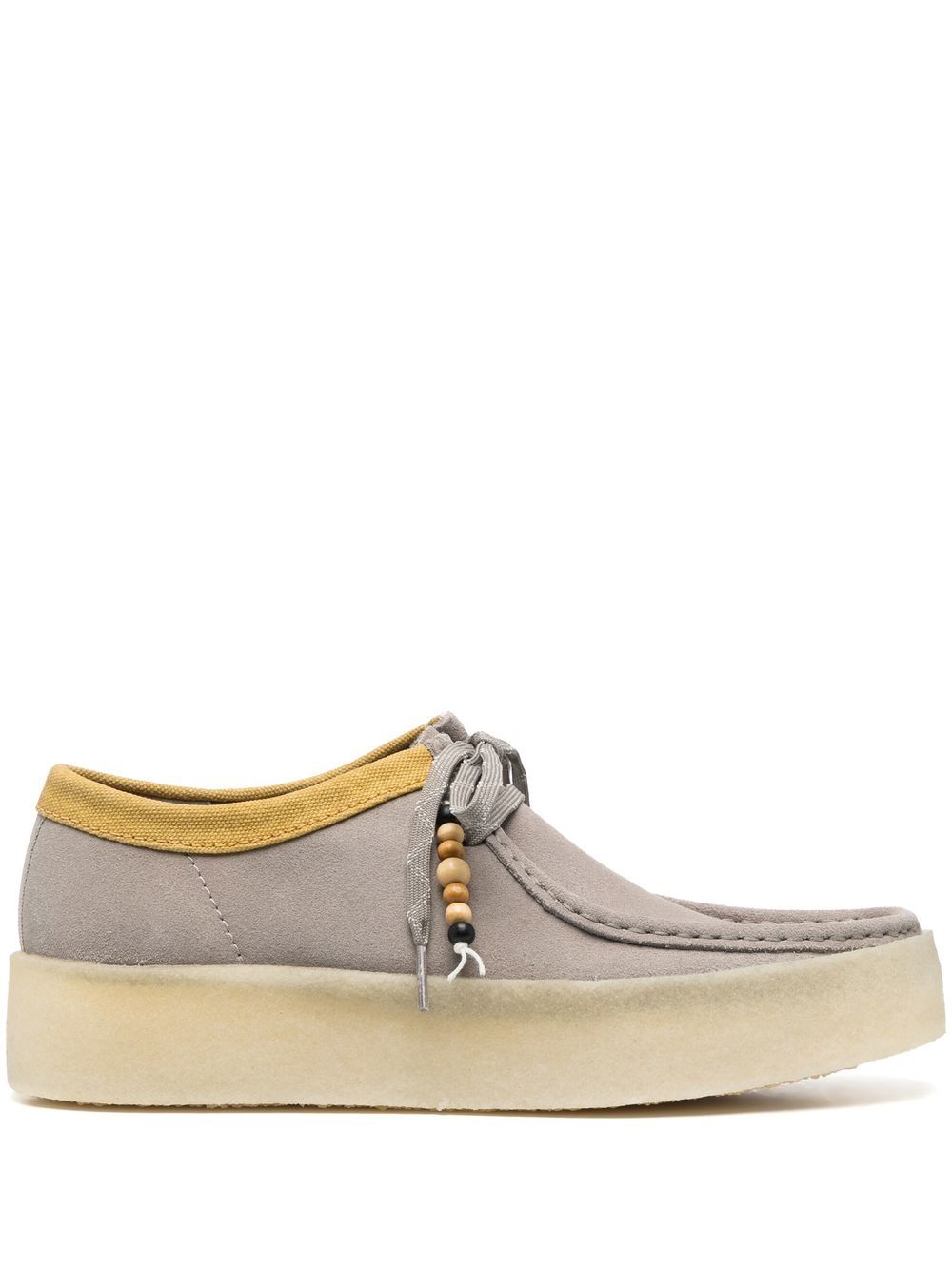 Clarks Originals 系带绒面皮德比鞋 - 灰色