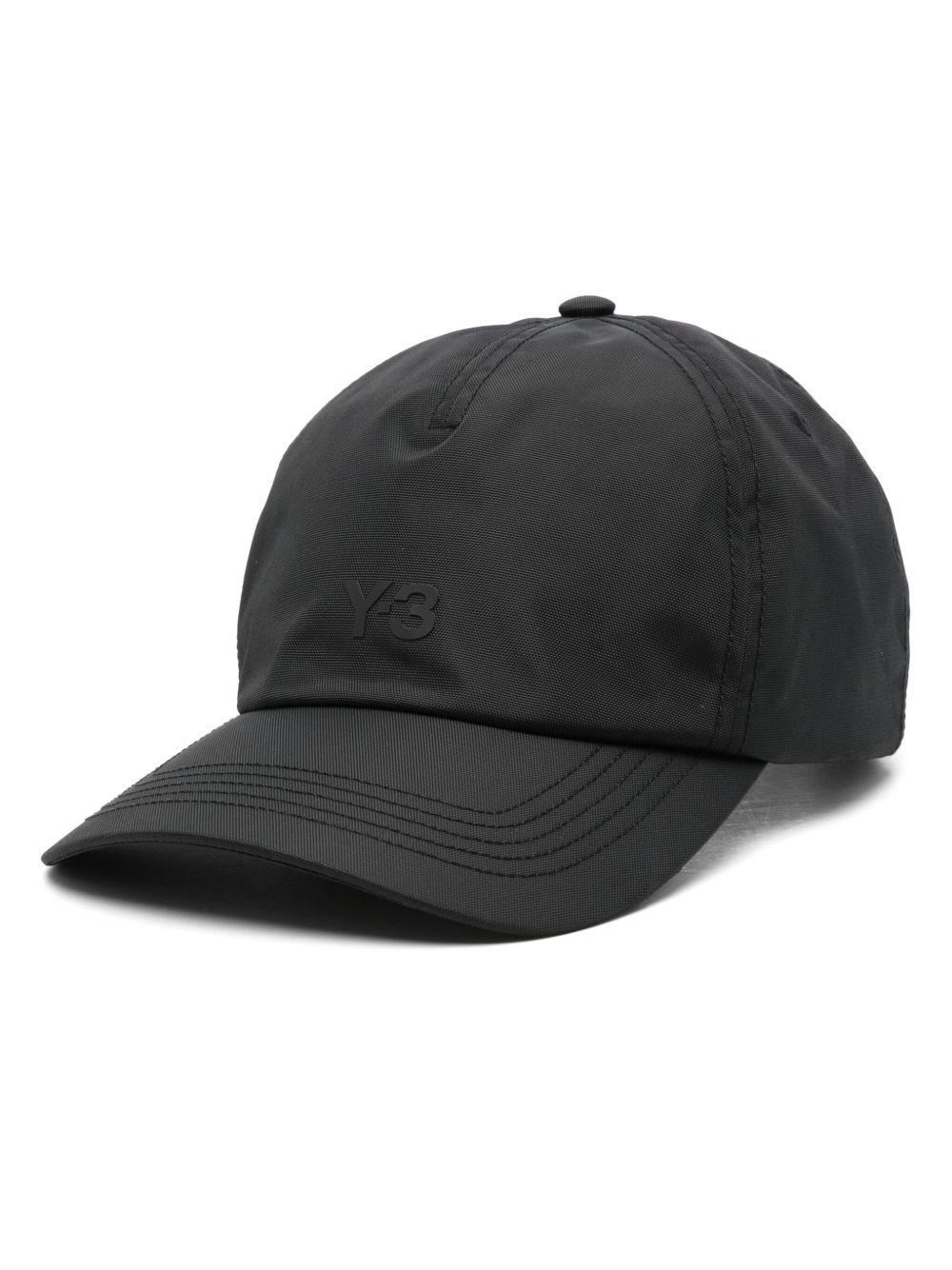 Y-3 logo浮雕棒球帽 - 黑色