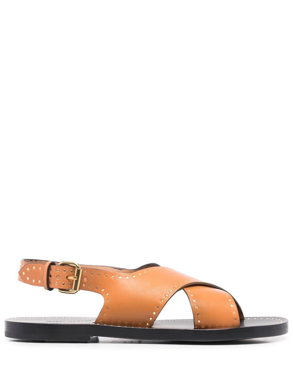 ISABEL MARANT Jane 皮质凉鞋 - 褐色