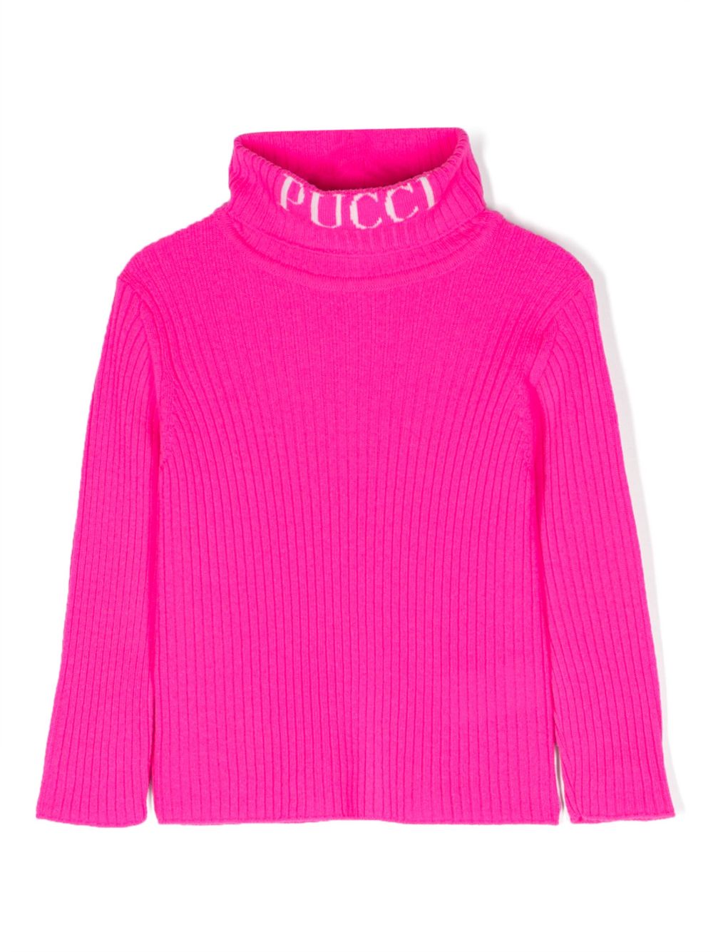 PUCCI Junior logo领针织毛衣 - 粉色