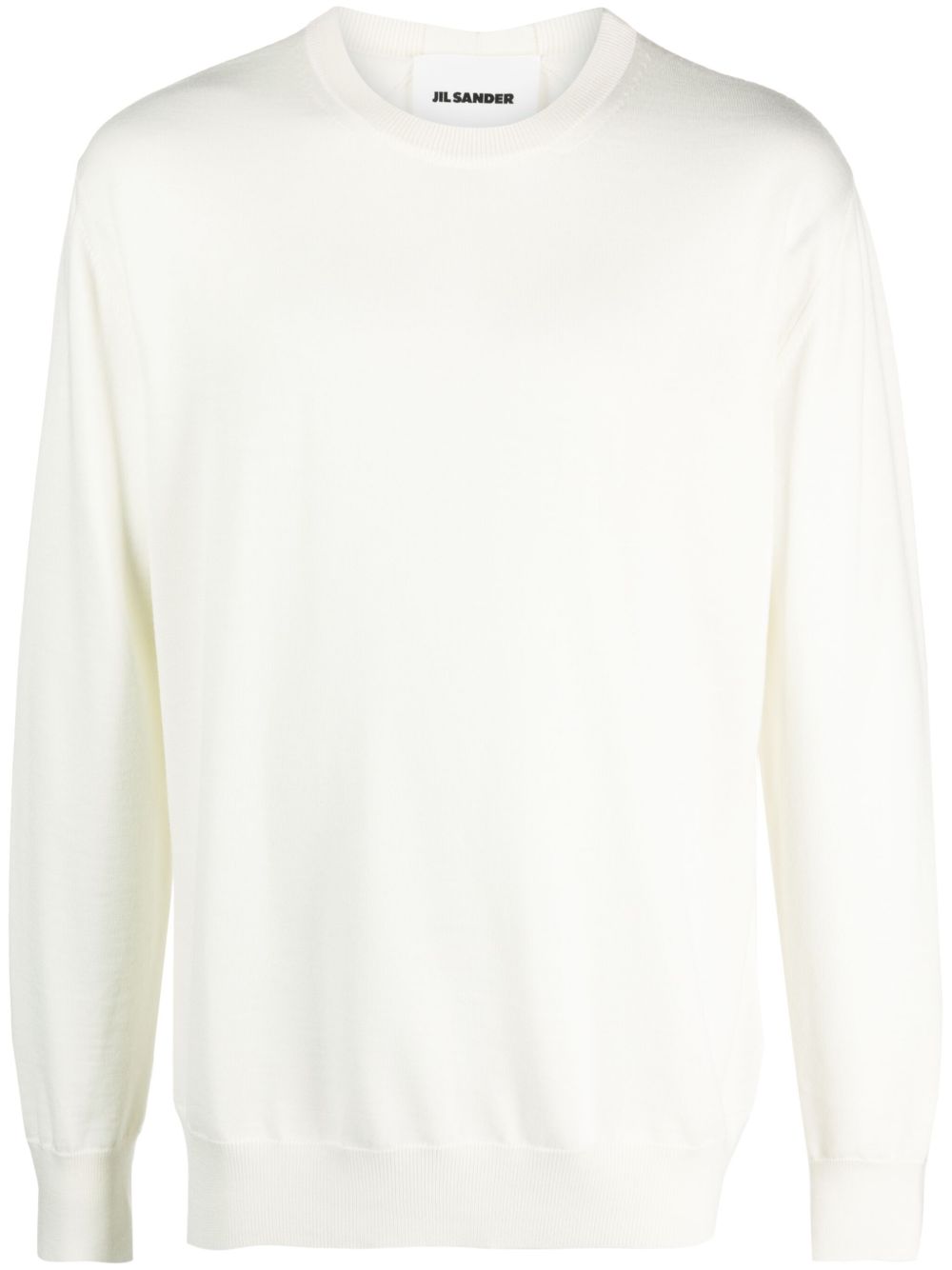 Jil Sander 圆领羊毛毛衣 - 中性色