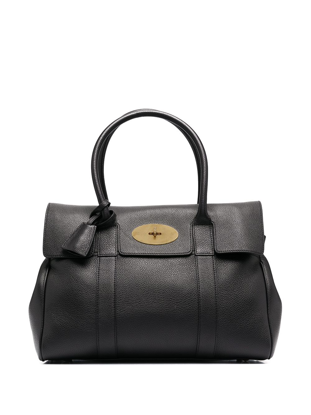 Mulberry Bayswater 皮质手提包 - 黑色