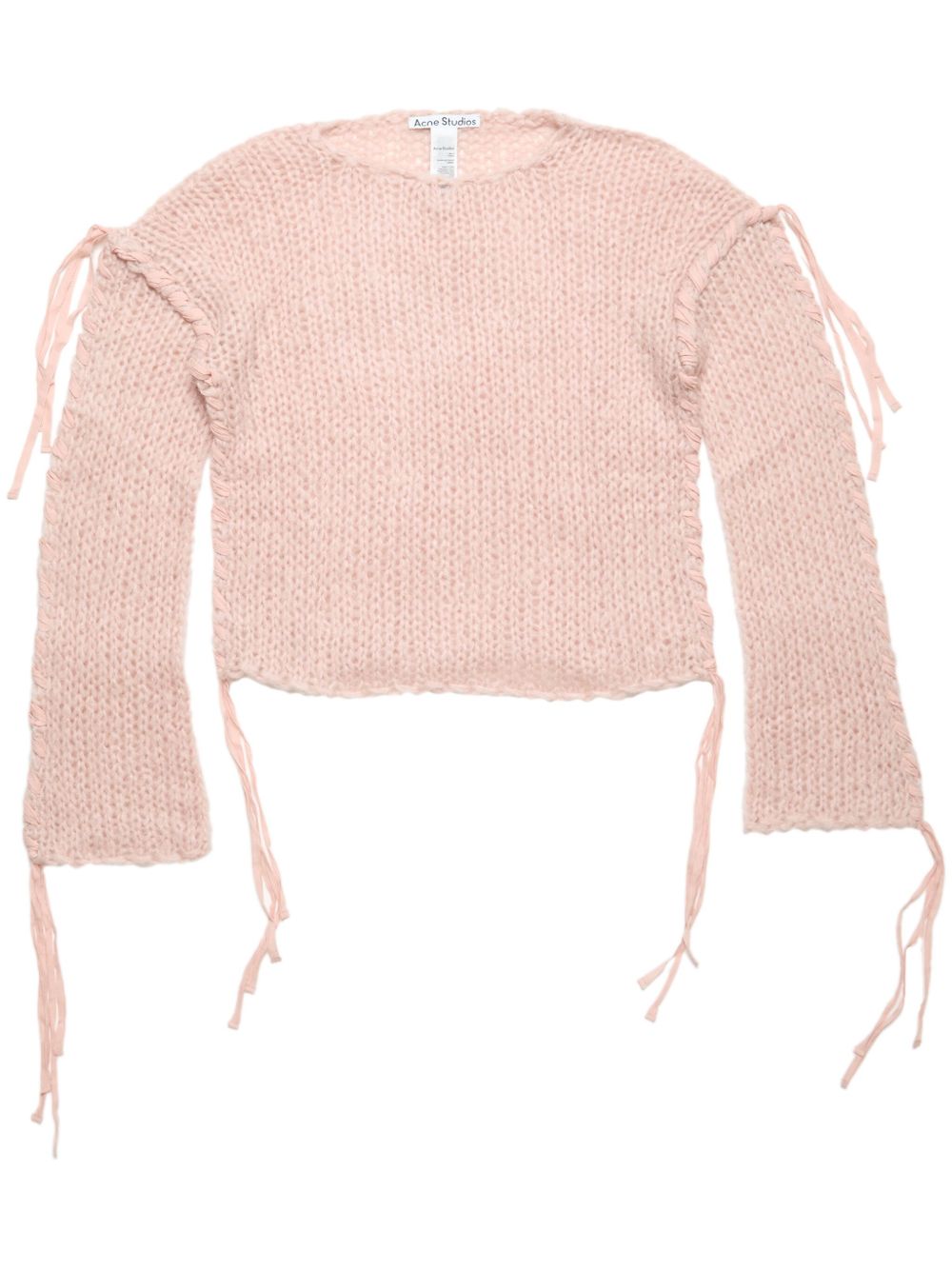 Acne Studios 垮肩毛衣 - 粉色