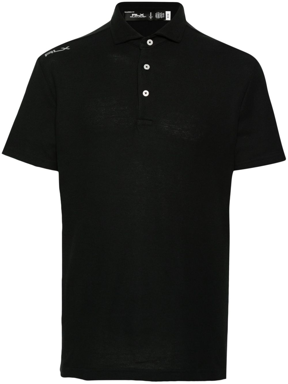 RLX Ralph Lauren logo印花polo衫 - 黑色