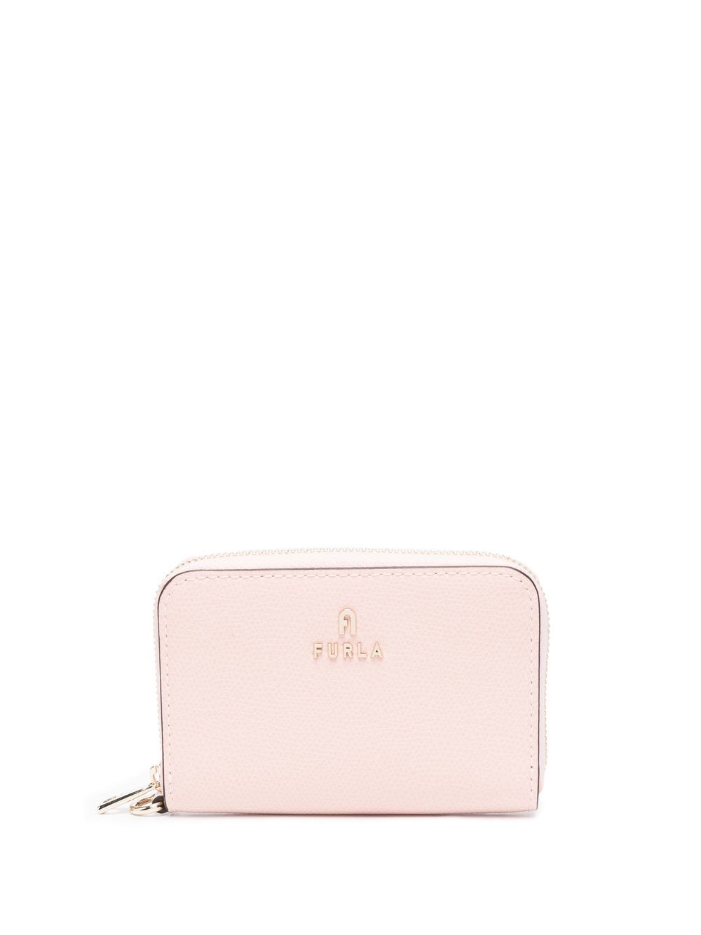 Furla logo标牌皮质钱包 - 粉色