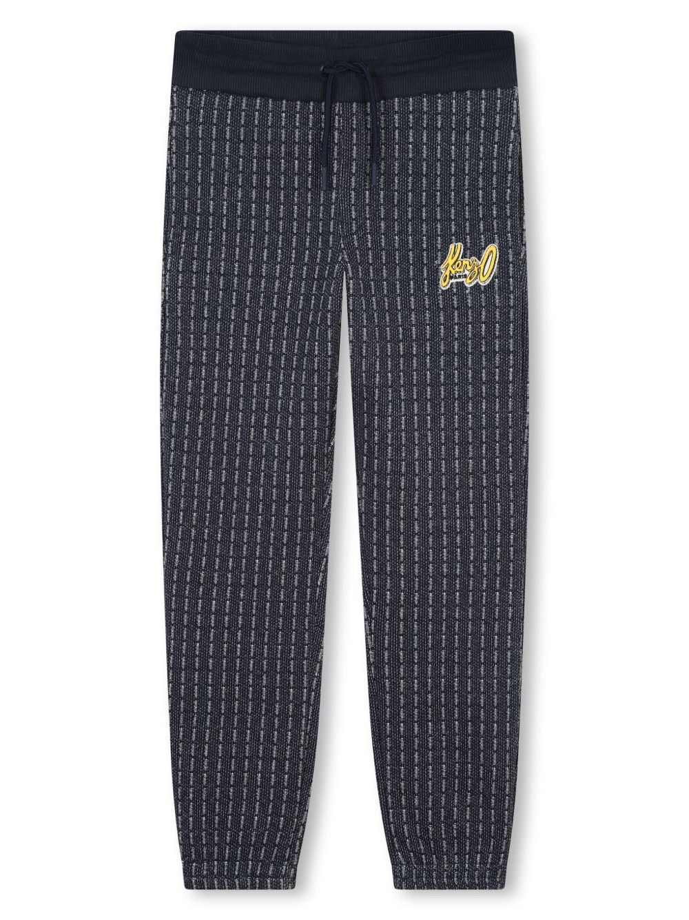 Kenzo Kids Sashiko 抓绒棉运动裤 - 蓝色