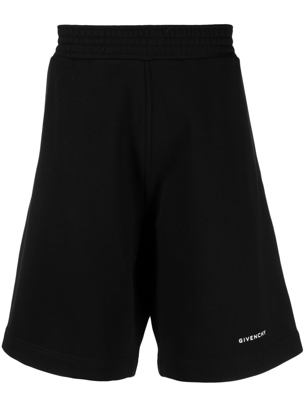 Givenchy logo印花运动短裤 - 黑色