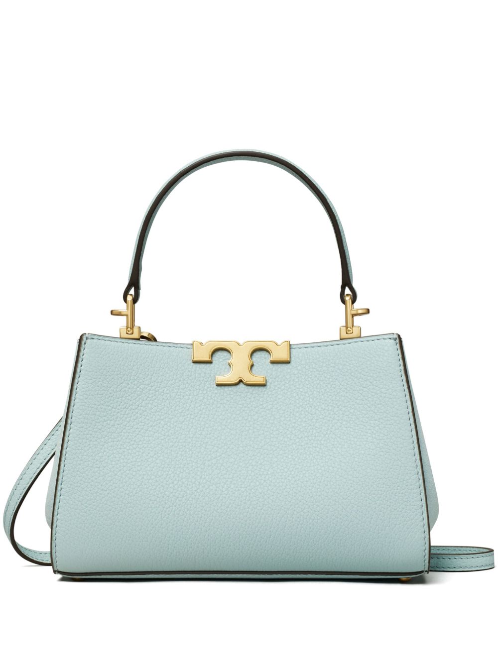 Tory Burch Eleanor 迷你皮质斜挎包 - 蓝色