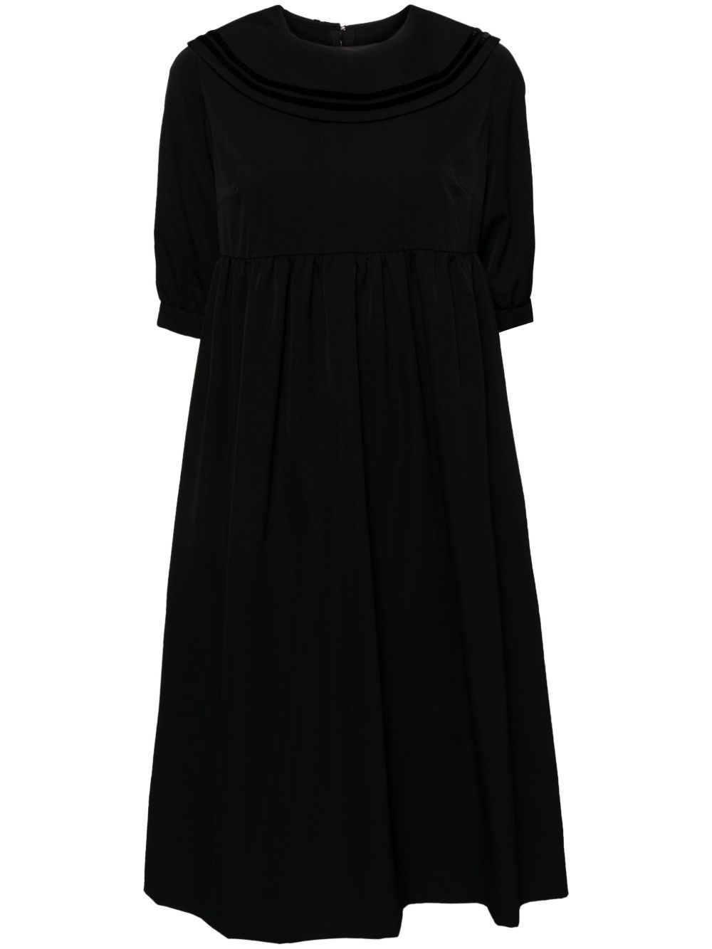 Comme Des Garçons Girl 水手领连衣裙 - 黑色