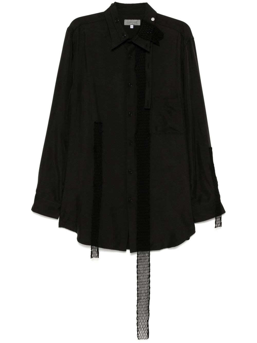Yohji Yamamoto 真丝衬衫 - 黑色