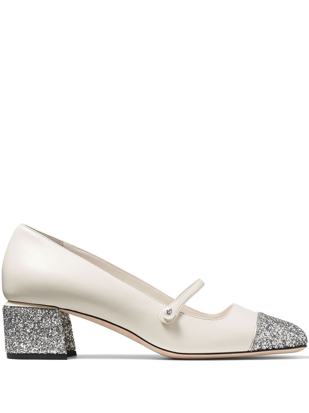 Jimmy Choo Elisa 中跟鞋 - 白色