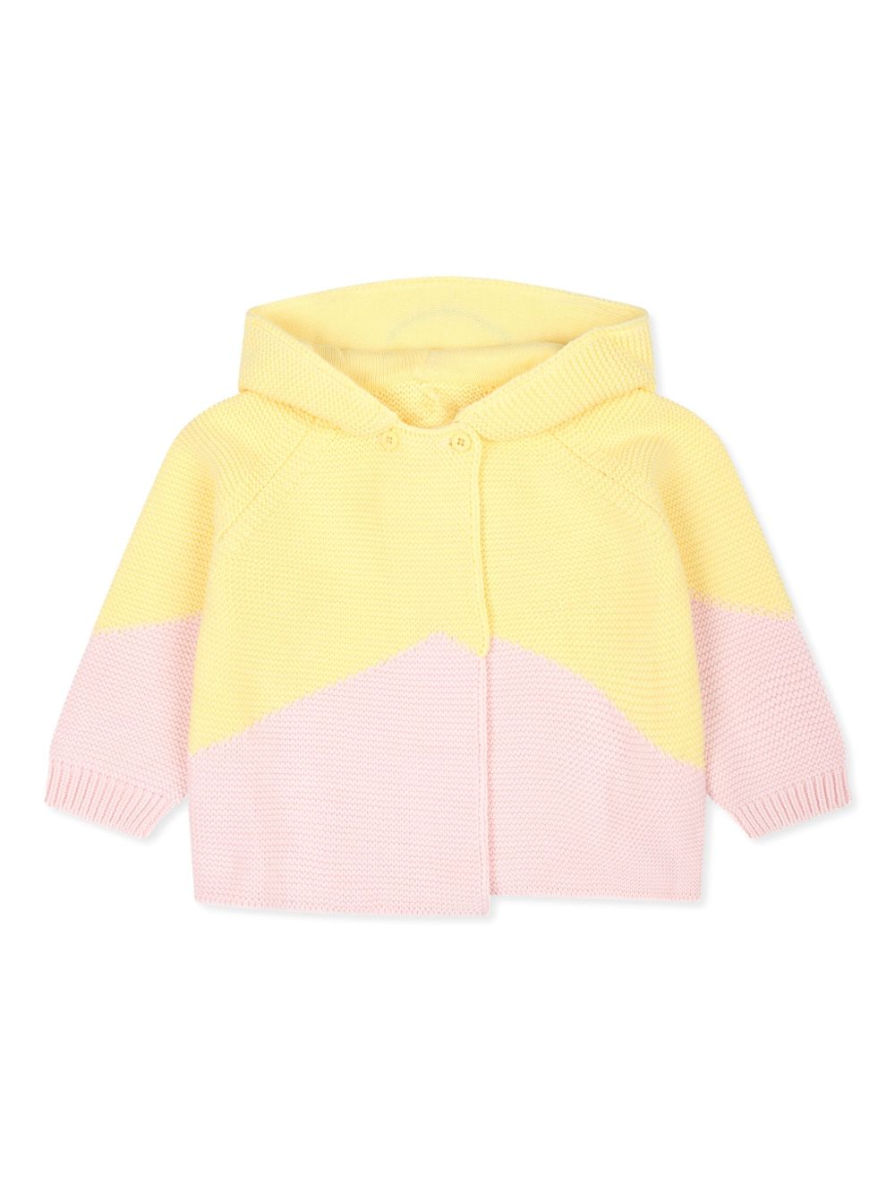 Stella McCartney Kids Smiley 棉连帽开衫 - 黄色