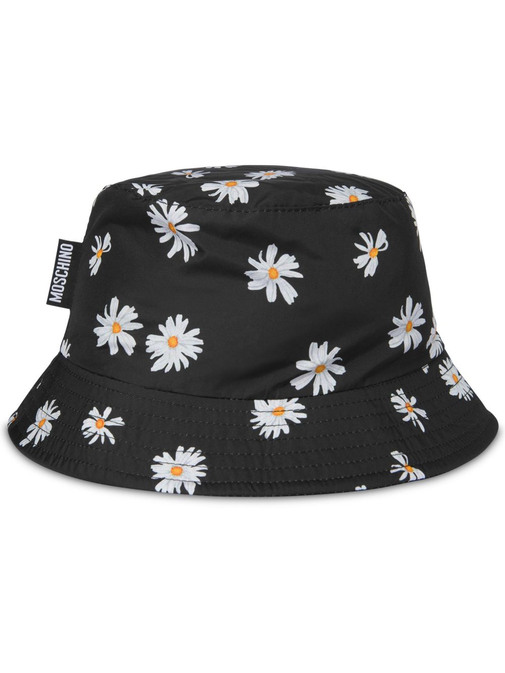 Moschino daisy-print bucket hat - 黑色