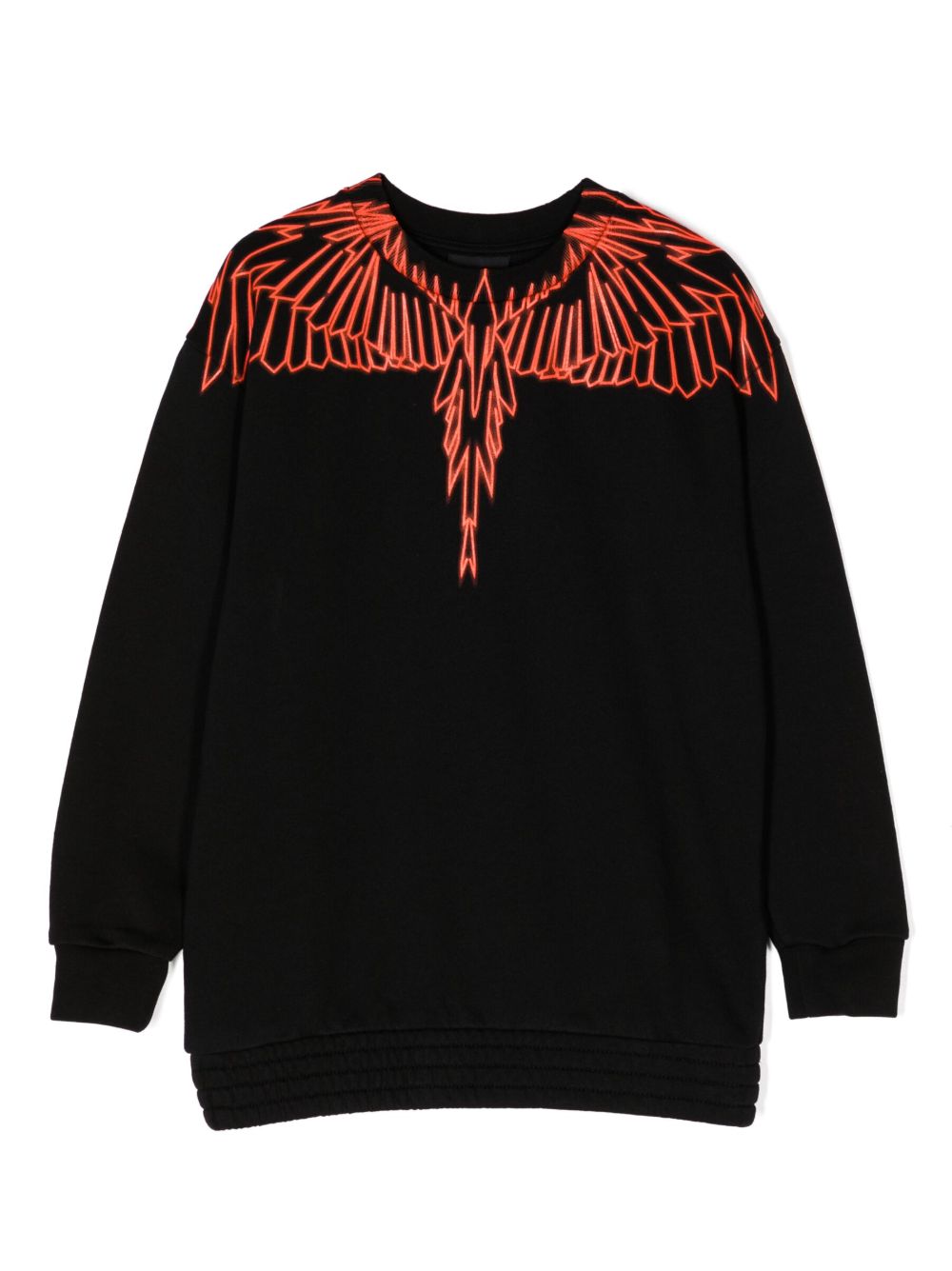 Marcelo Burlon County Of Milan Kids Wings 印花棉质混纺卫衣 - 黑色