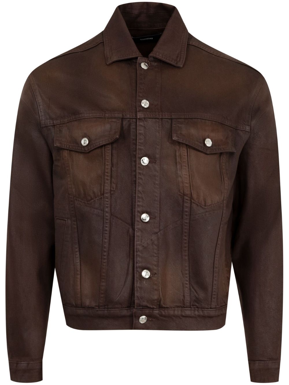 Nahmias Waxed Denim Trucker 夹克 - 褐色