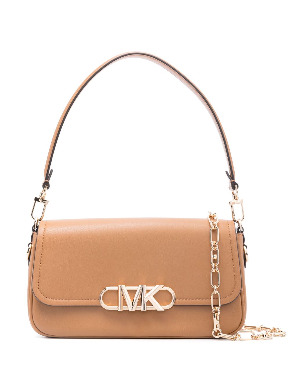 Michael Michael Kors Parker 中号皮质单肩包 - 褐色