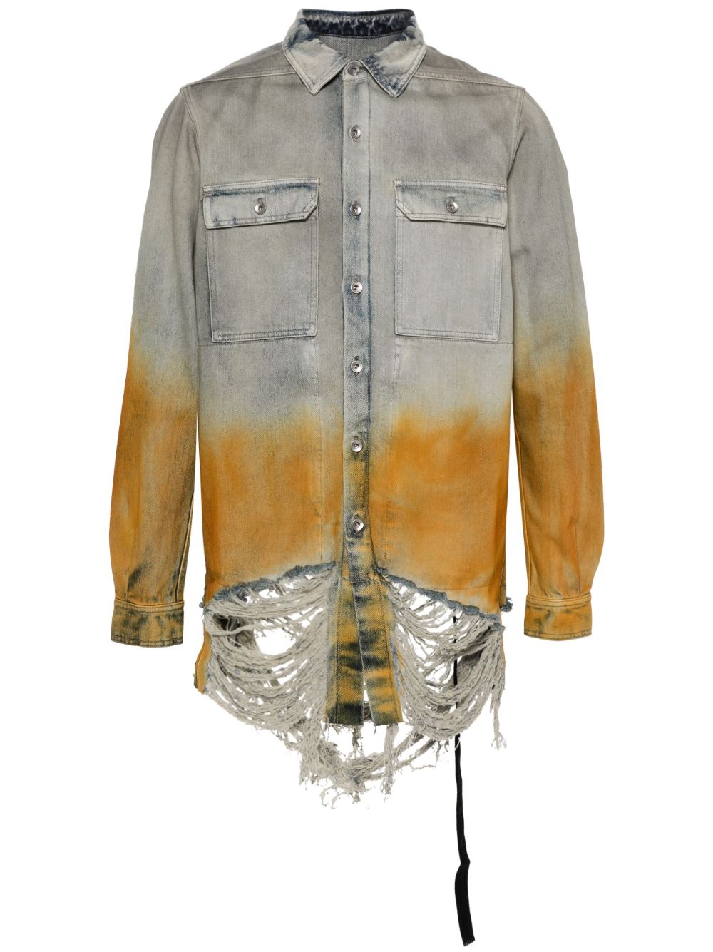 Rick Owens DRKSHDW Outershirt 牛仔夹克 - 蓝色