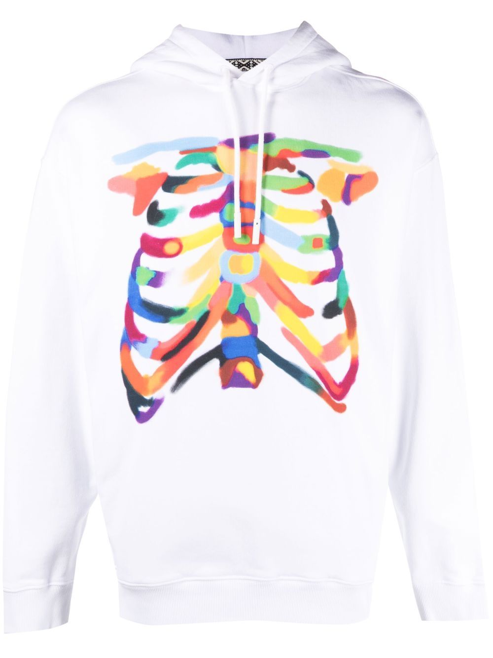 Marcelo Burlon County of Milan 图案印花棉连帽衫 - 白色