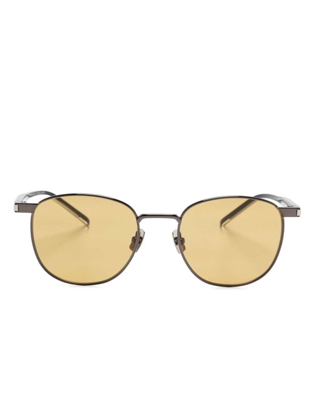 Saint Laurent Eyewear 方框太阳眼镜 - 银色
