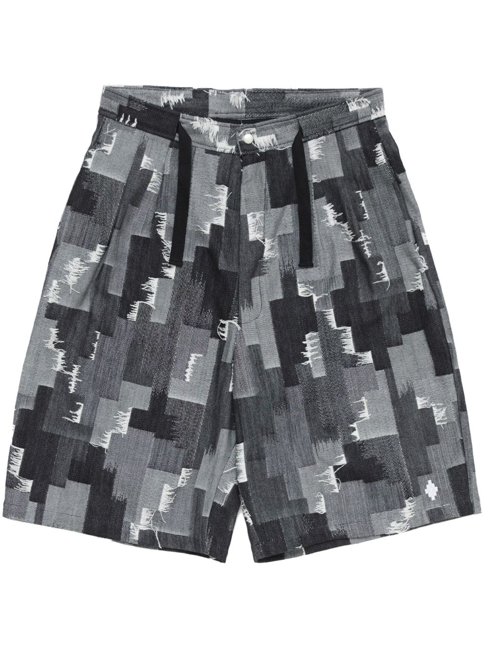 Marcelo Burlon County of Milan 十字印花短裤 - 灰色