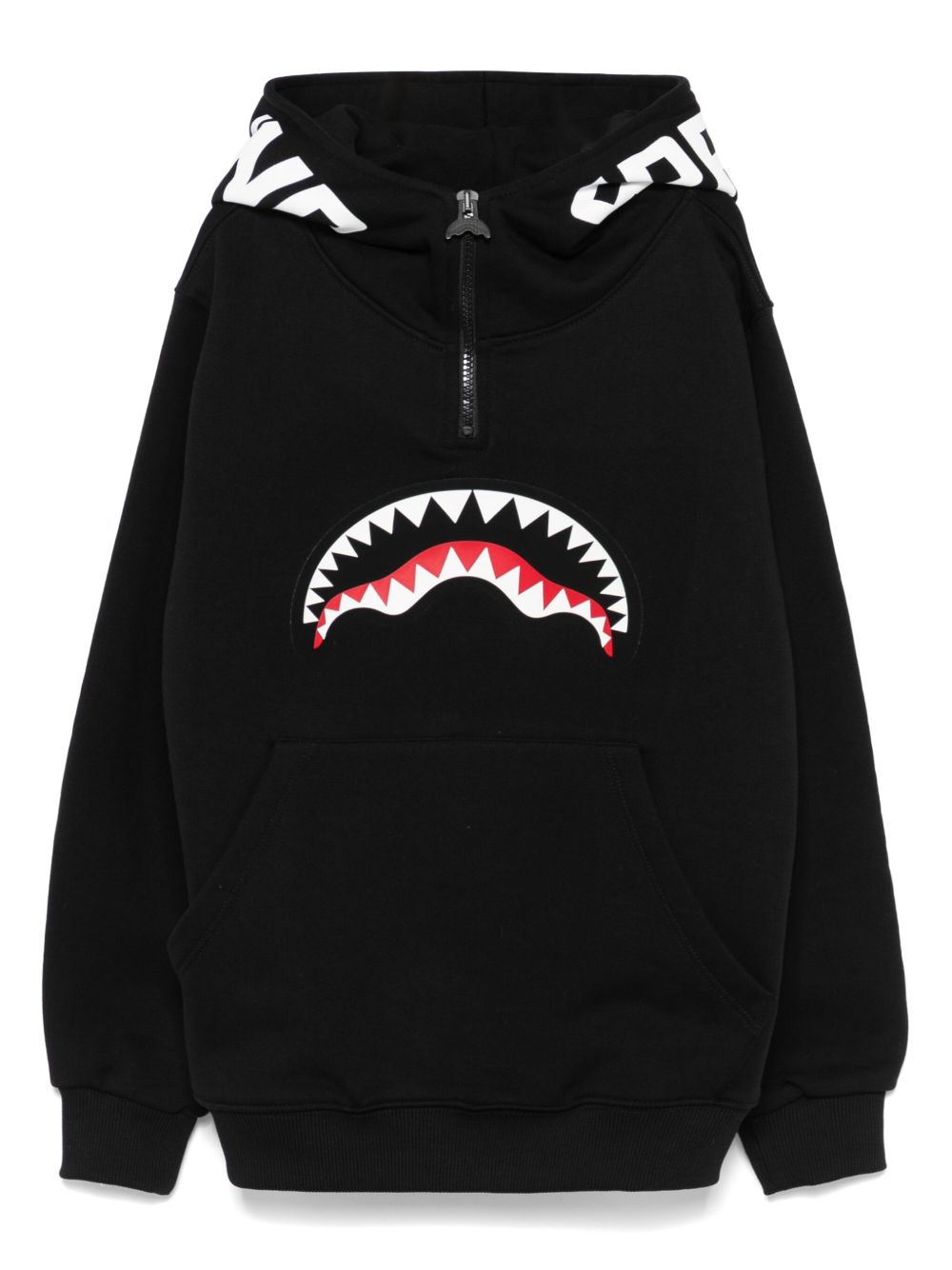 sprayground kid Shark Visor 连帽衫 - 黑色