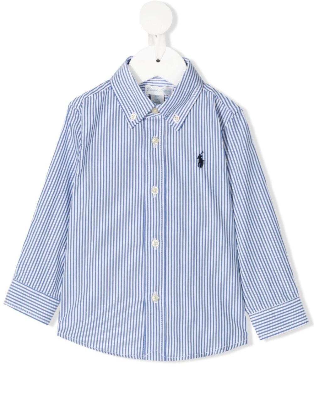 POLO RALPH LAUREN KIDS Polo Pony 棉衬衫 - 蓝色
