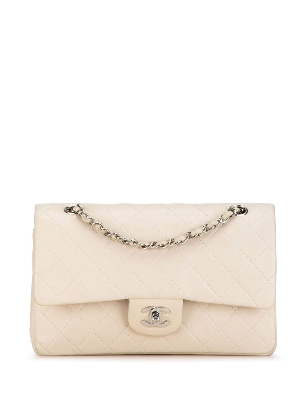 CHANEL Pre-Owned Medium Classic Lambskin Double Flap 单肩包（1997-1999年典藏款） - 褐色