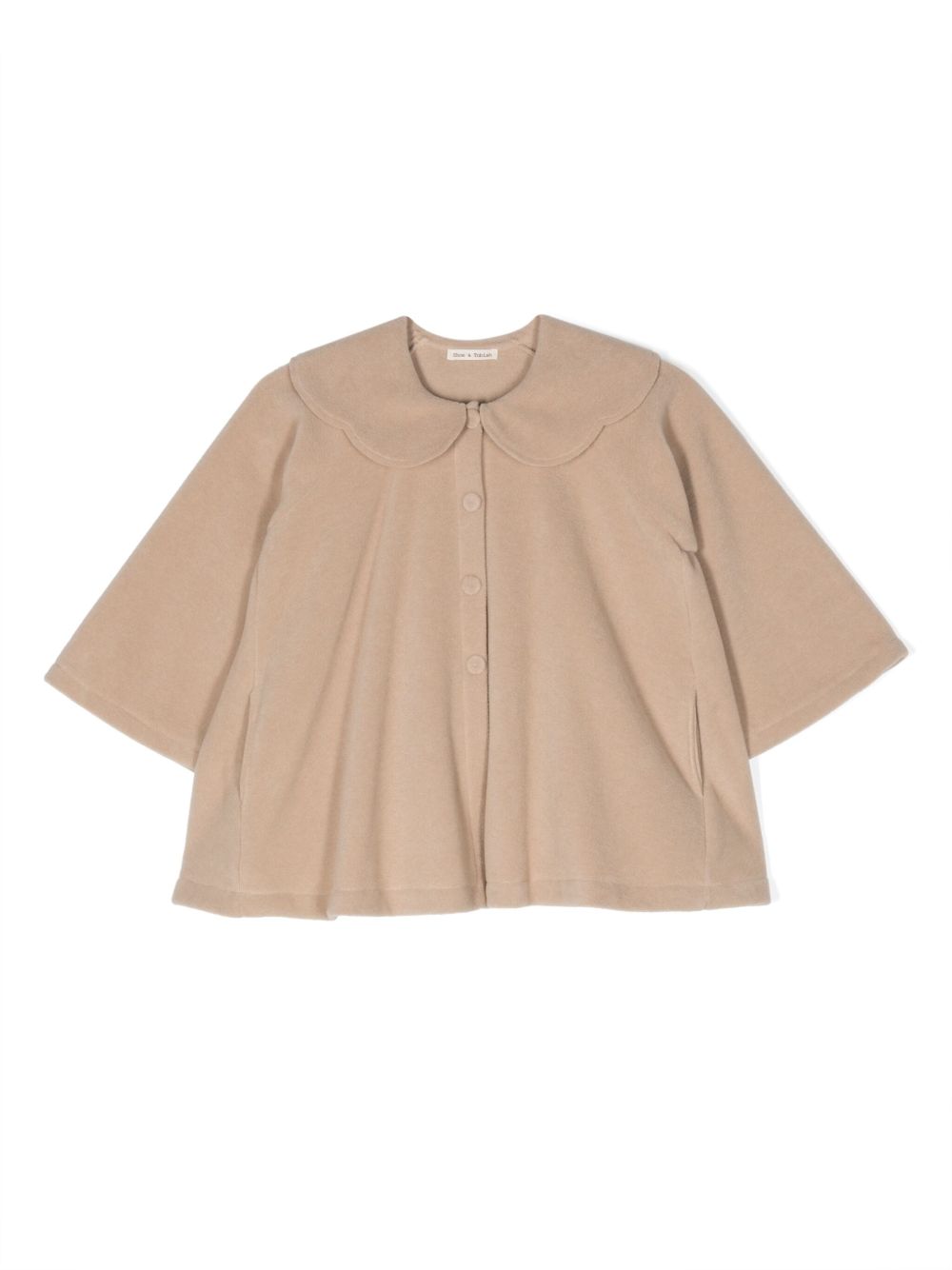 Zhoe & Tobiah peter-pan collar button-fastening jacket - 中性色