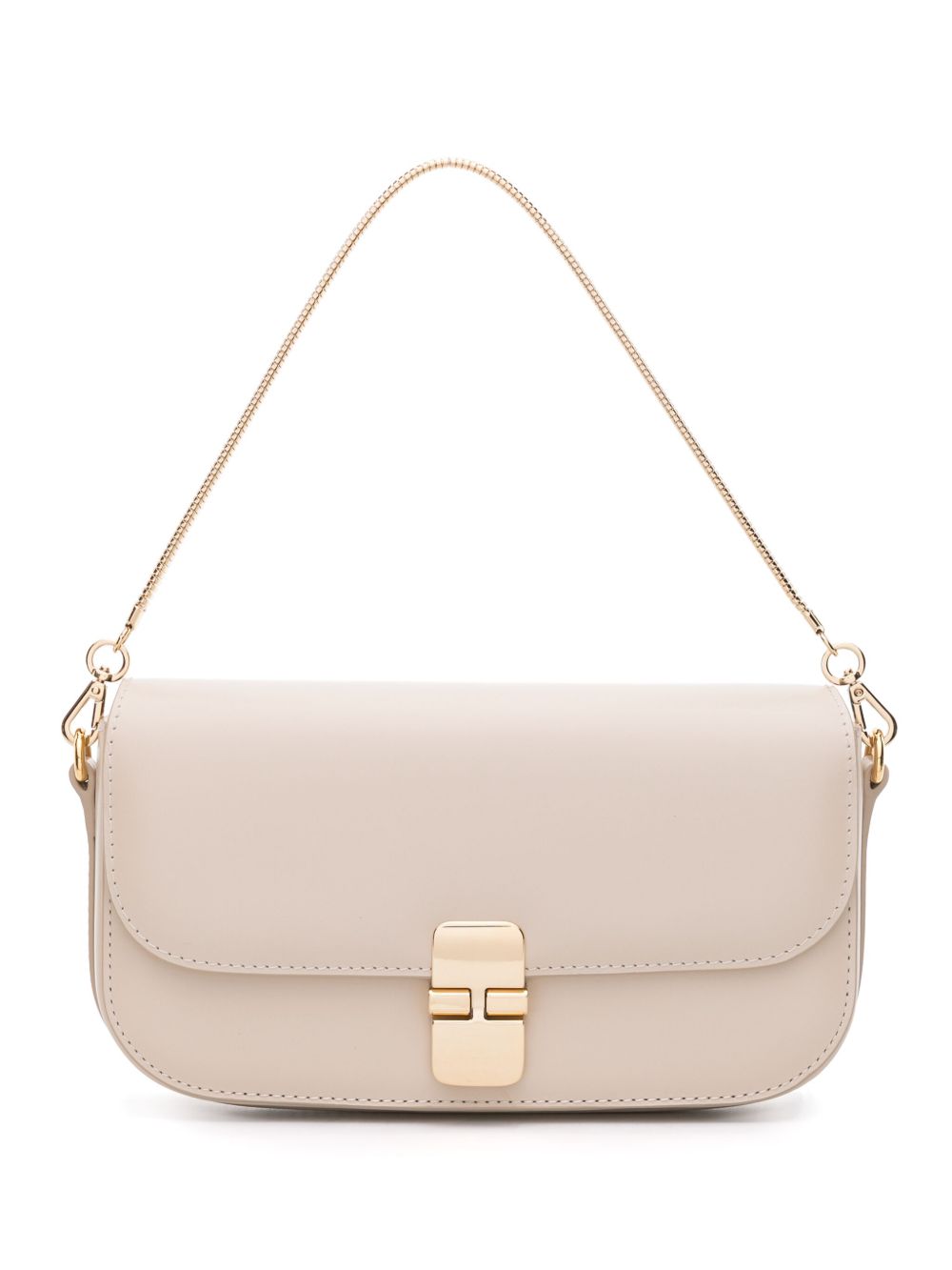 A.P.C. Grace Chaine 皮质手拿包 - 中性色