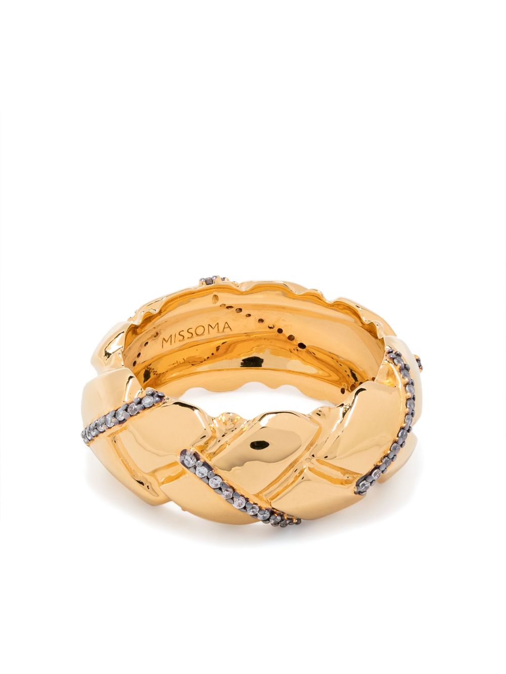 Missoma x Lucy Williams Waffle ring - 金色