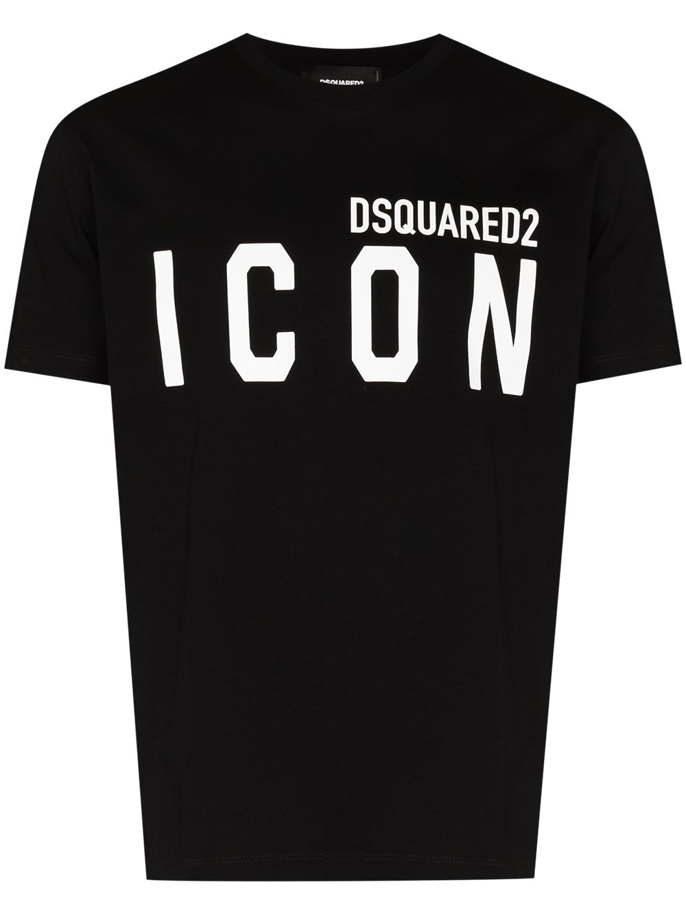 DSQUARED2 D2次方 Icon logo印花T恤 - 黑色