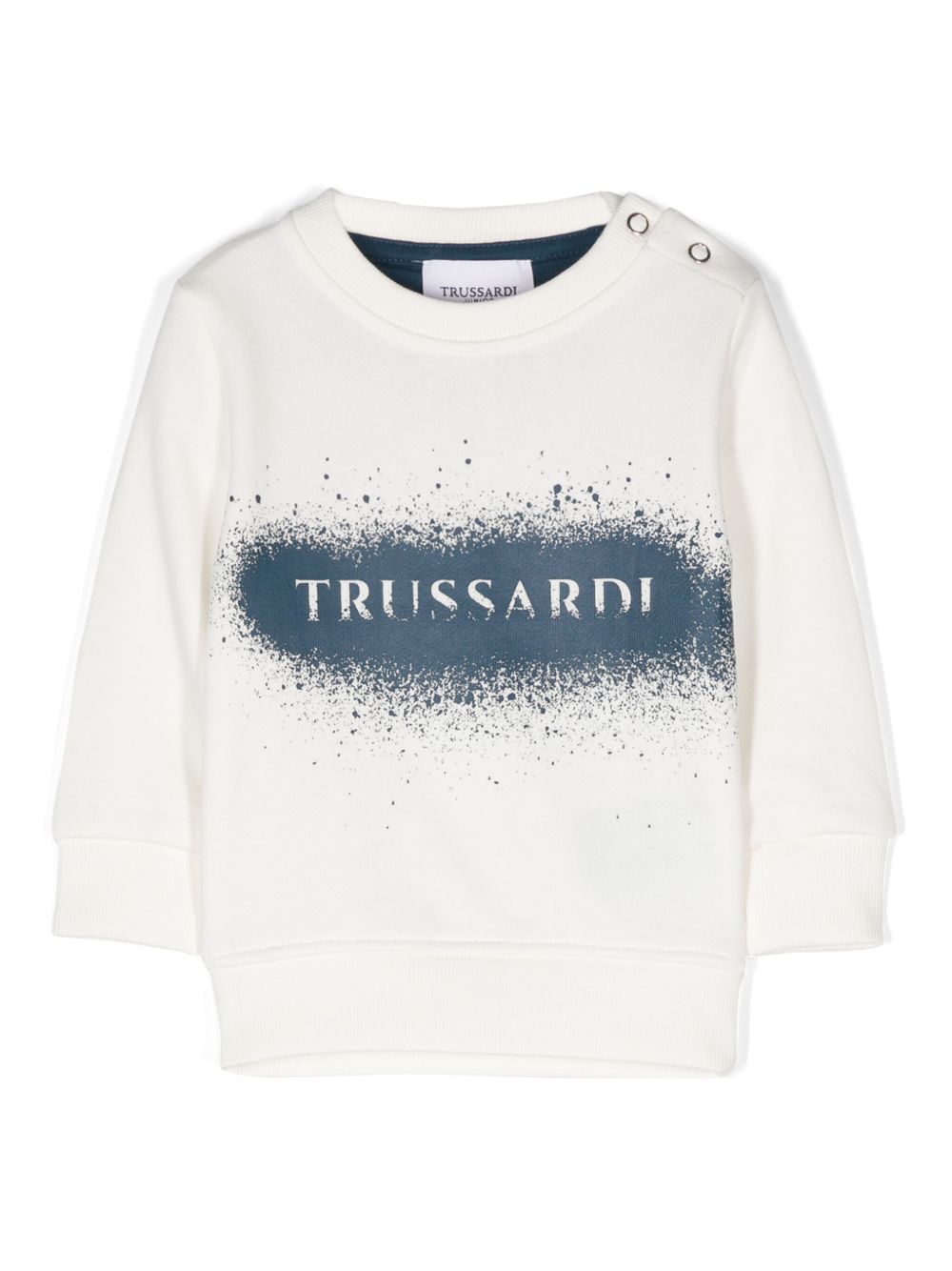 TRUSSARDI JUNIOR logo印花卫衣 - 中性色
