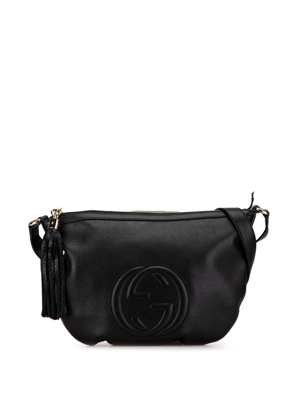 Gucci Pre-Owned Soho 皮质斜挎包（2000-2015年典藏款） - 黑色