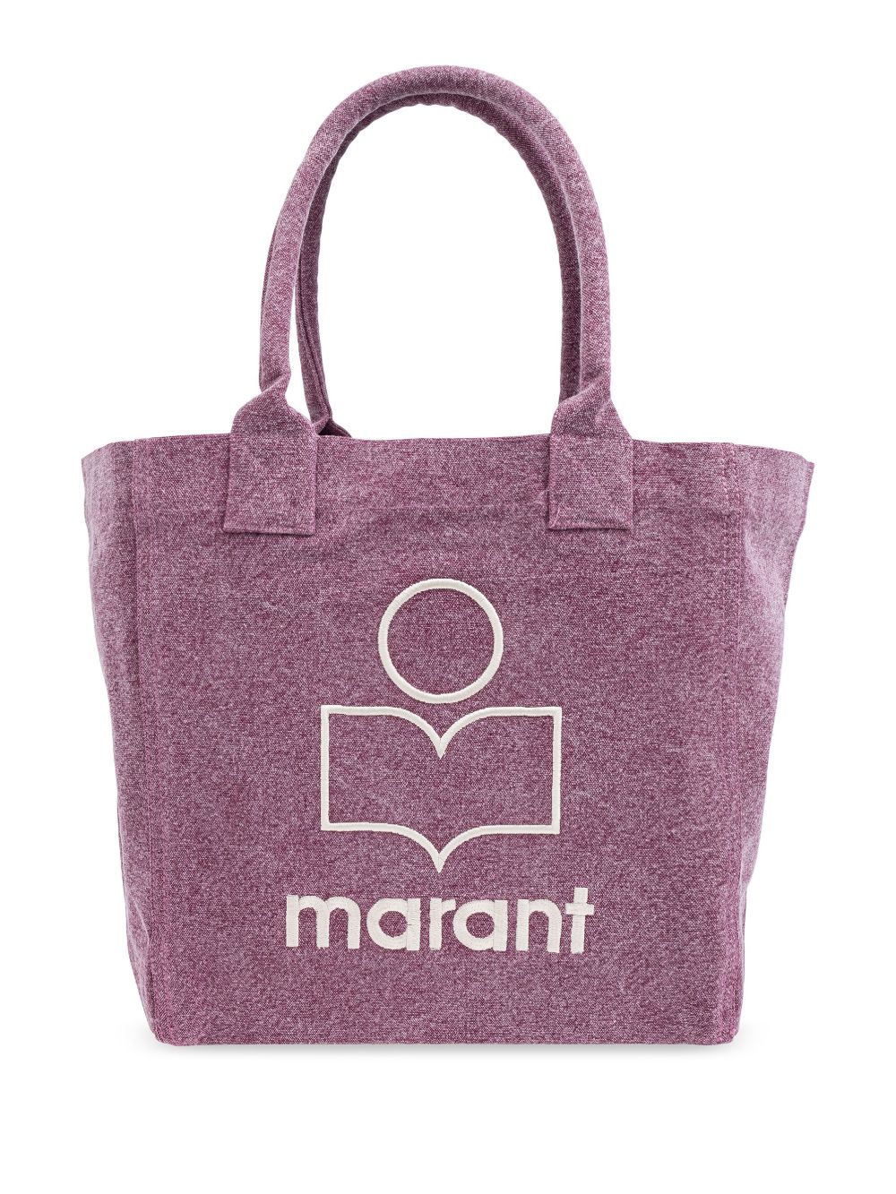 ISABEL MARANT Yenky logo刺绣托特包 - 紫色